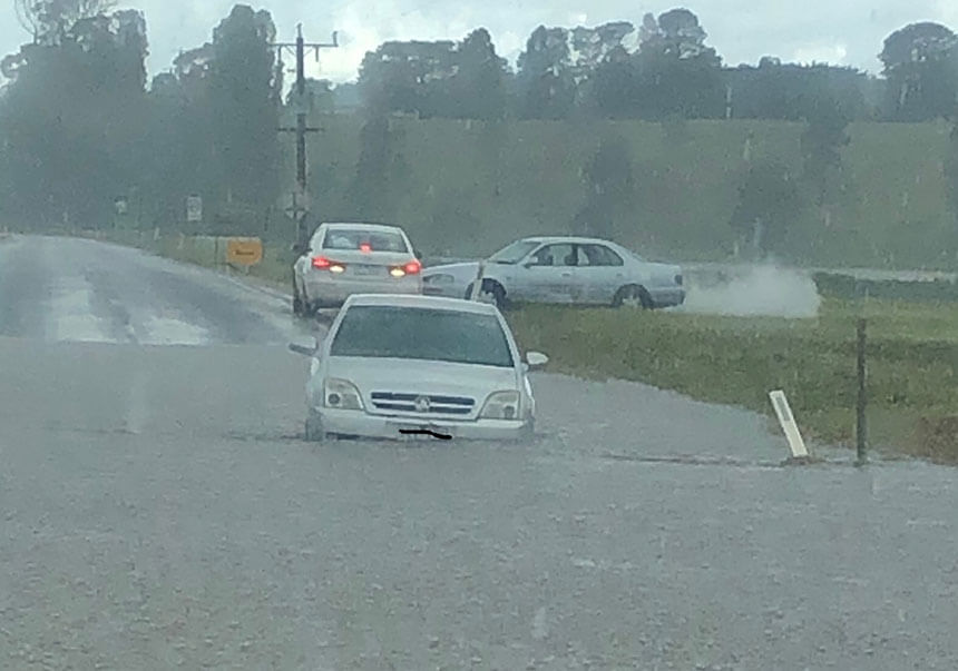 Floodwater create driver stupidity