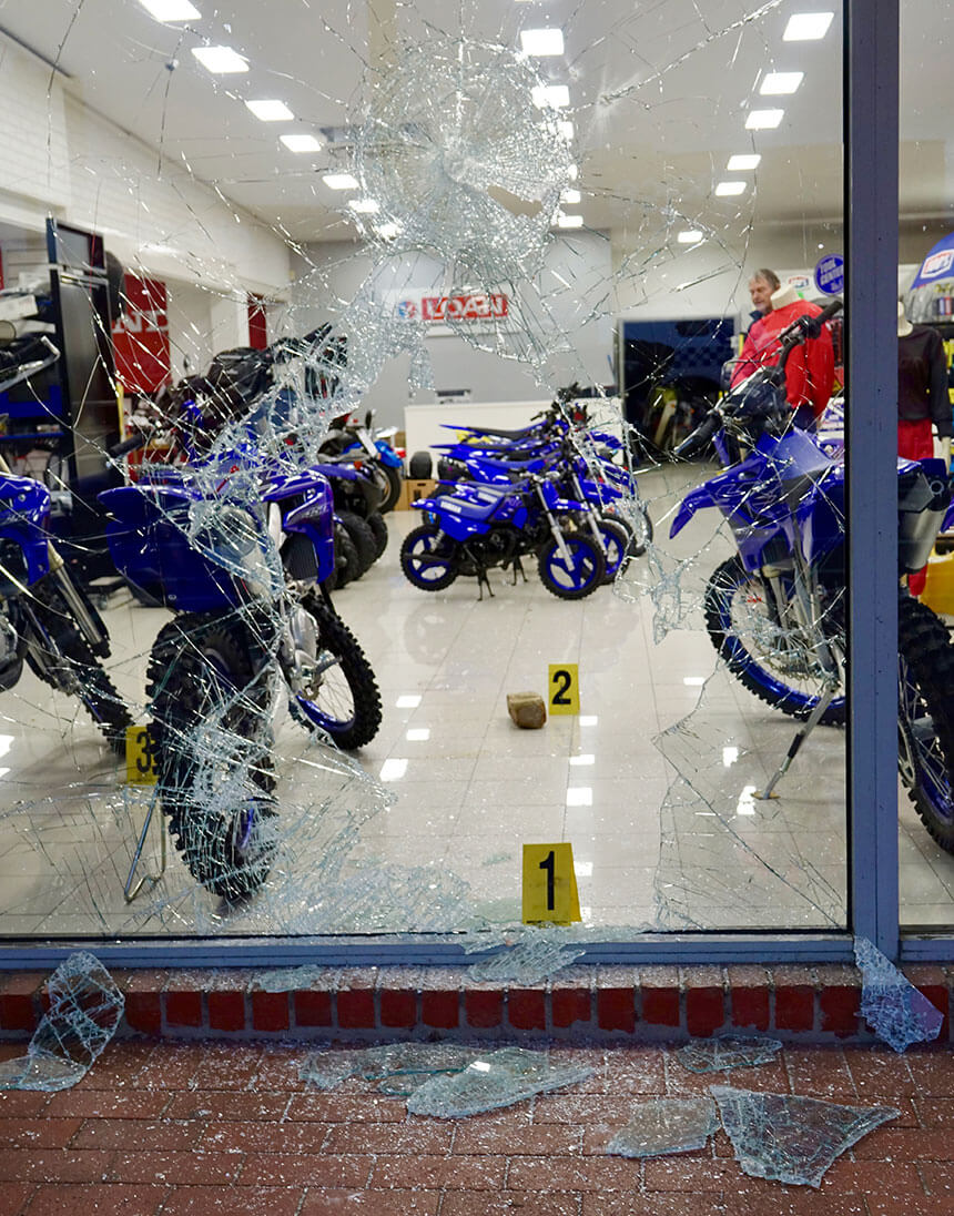Brazen motorbike theft