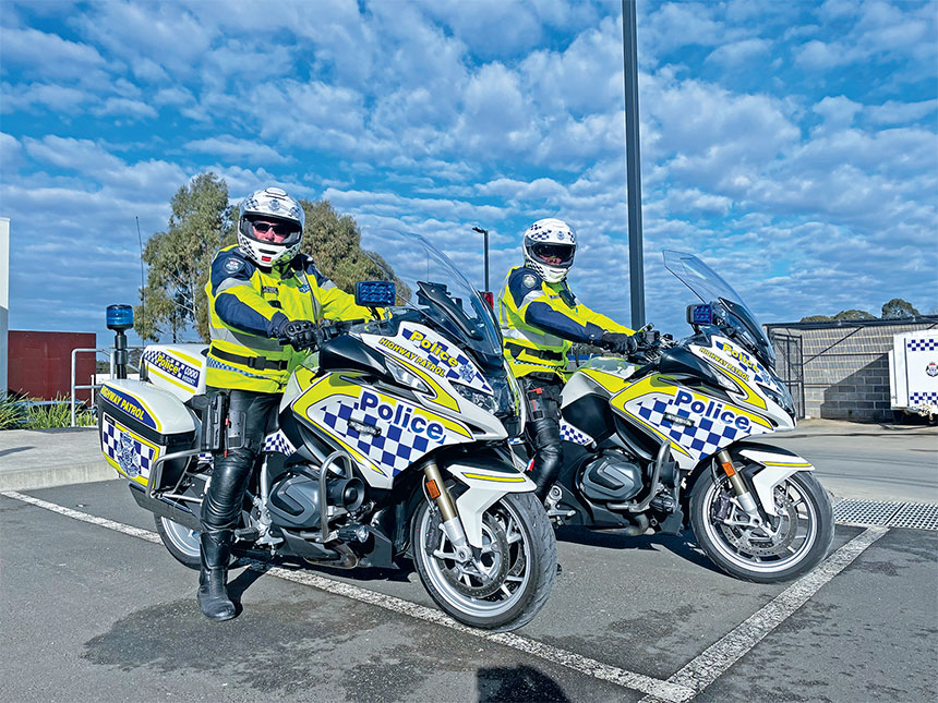 Police motorcycles return